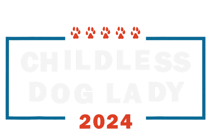 Childless Dog Lady Is Voting Kamala Election Usa 2024 Pro Democrat Women's Racerback Tank