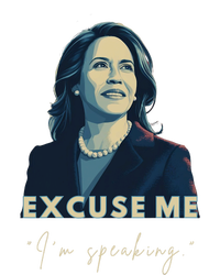 Kamala Harris 2024 Excuse Me IM Speaking Funny Saying Toddler Long Sleeve Shirt