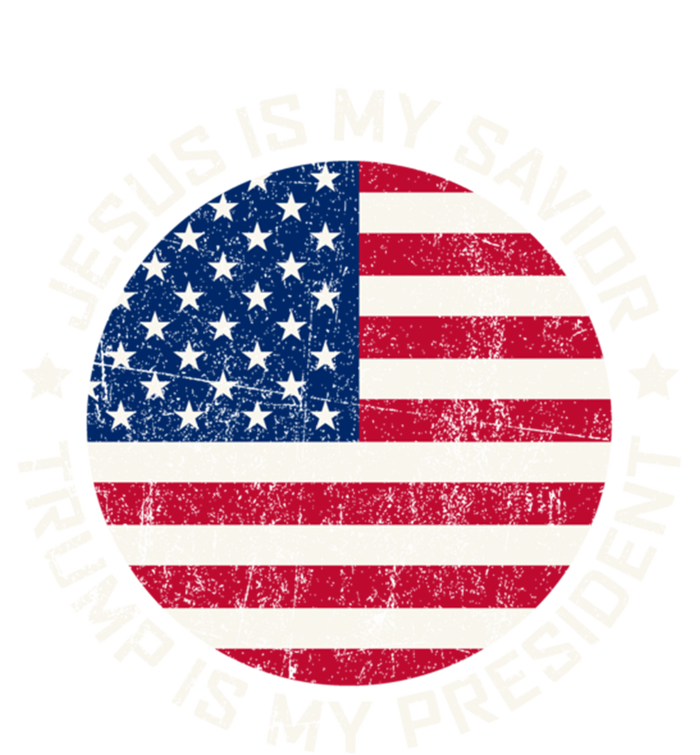 Jesus Is My Savior Trump Is My President Vintage White Gift T-Shirt