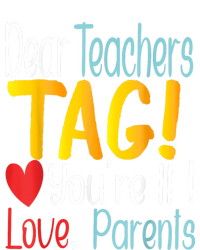 Dear Teachers Tag YouRe It Love Parents Back To School Flat Bill Trucker Hat