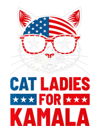 Cat Ladies For Kamala Funny Cat 2024 President Kamala Harris Long Sleeve Shirt