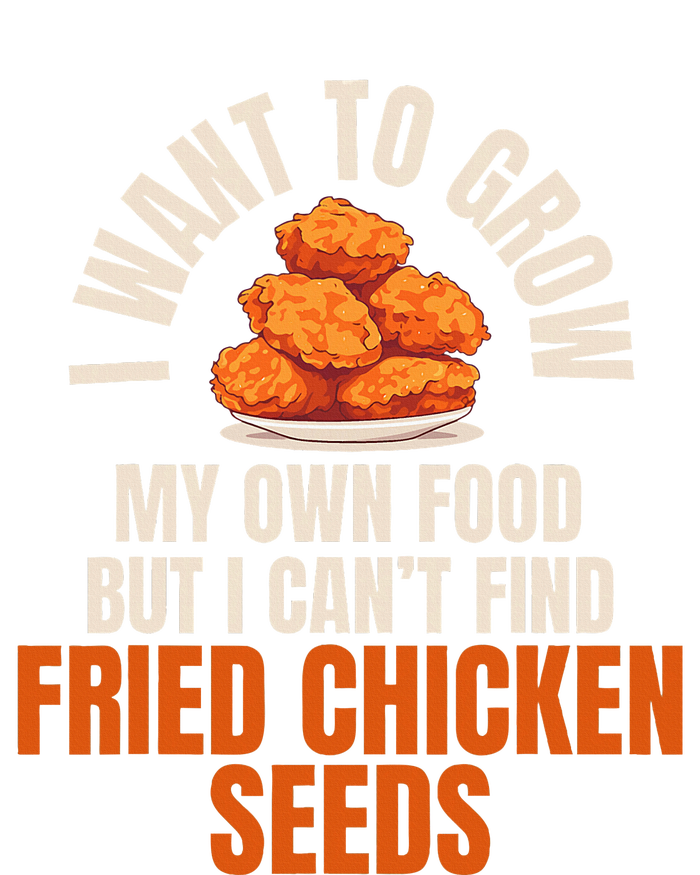 Funny I Want To Grow Fried Chicken Seeds Hilarious Fast Food Grommeted Golf Towel