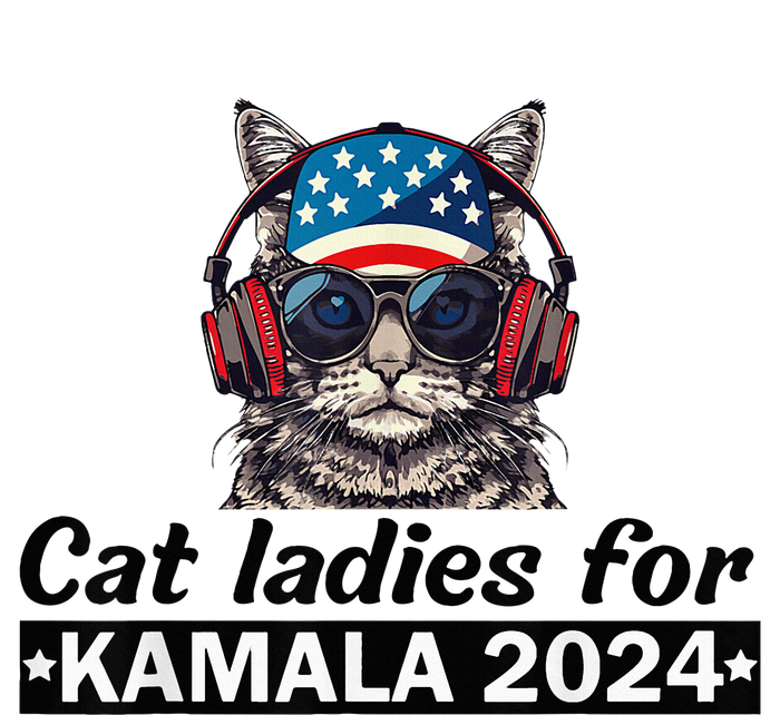 Kamala Harris 2024 Cat Lady Voting Cats Feminine T-Shirt