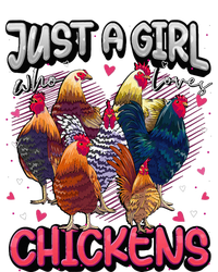 Just A Girl Who Loves Chickens Cute Chicken Lover Farmers Kids Tie-Dye T-Shirt