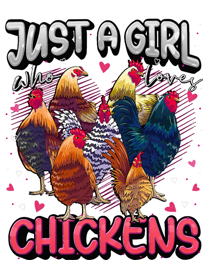 Just A Girl Who Loves Chickens Cute Chicken Lover Farmers Kids Tie-Dye T-Shirt