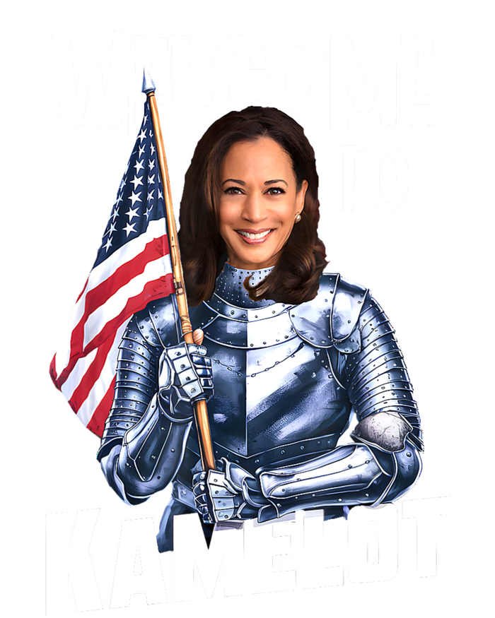 Kamala Harris Welcome To Kamelot Presidential Election 2024 Grommeted Golf Towel