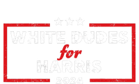 White Dudes For Harris 2024 For President Election Voting 2024 Metallic Star Ornament