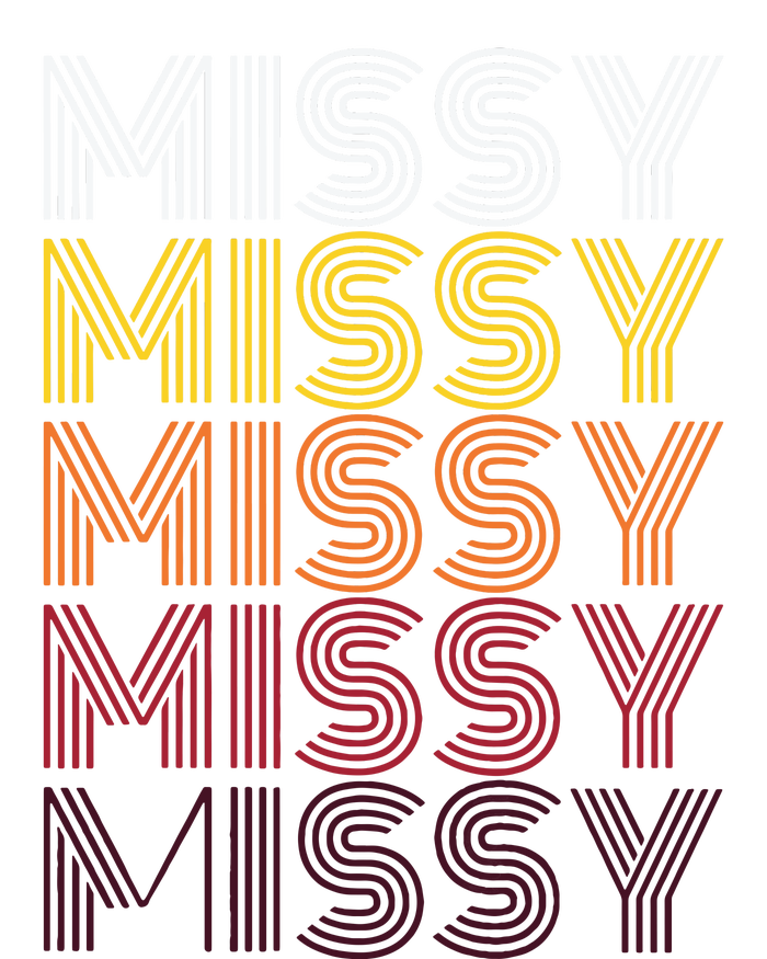 Missy Personalized Name Retro Missy 70s T-Shirt