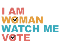 Vintage Retro I Am Woman Watch Me Vote For Women Women's Perfect Tri Rocker Tank