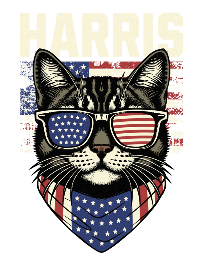 Kamala Harris For President 2024 Funny Cat Lady Graphic Election President 2024 T-Shirt