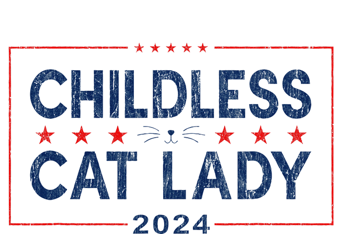 Kamala Harris 2024 For President Election Childless Cat Lady Women's Crop Top Tee