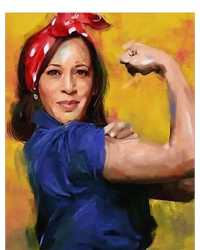 Kamala Harris 2024 Rosie The Riveter Childless Cat Lady Vote T-Shirt