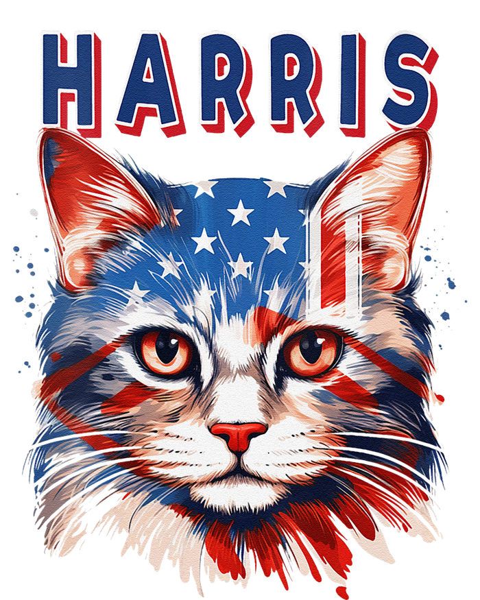 Kamala Harris For President 2024 Election Usa Flag Cat Lady Pajama Set