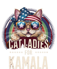 Cat With American Flag Bandana Cat Ladies For Kamala Rainbow Lgbt Toddler Zip Fleece Hoodie