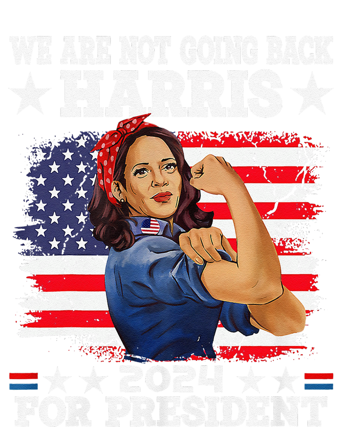 WeRe Not Going Back Vote For 2024 President Kamala Harris V-Neck T-Shirt