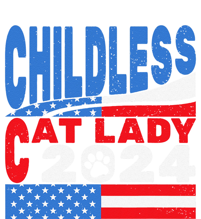 Childless Cat Lady Usa Voting Election 2024 T-Shirt