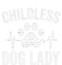 Childless Dog Lady Proud Dog Mom Heartbeat T-Shirt