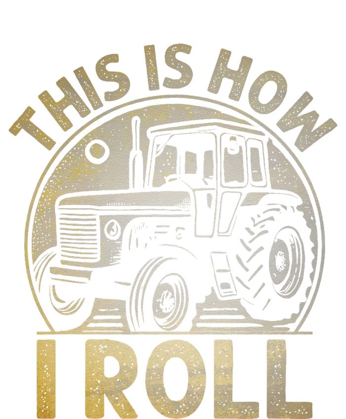 Funny Hay Bale How I Roll Gift Cool Farmer Tractor Driver T-Shirt