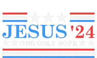 Jesus Christ 2024 President Usa Election Political Parody Pom Pom 12in Knit Beanie