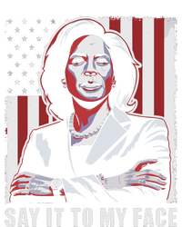 Say It To My Face Kamala Harris 2024 Ceramic Star Ornament