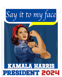 Say It To My Face Kamala Harris 2024 Flexfit Unipanel Trucker Cap