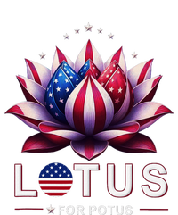 Lotus For Potus Kamala Harris 2024 President Trend Election Drawstring Bag