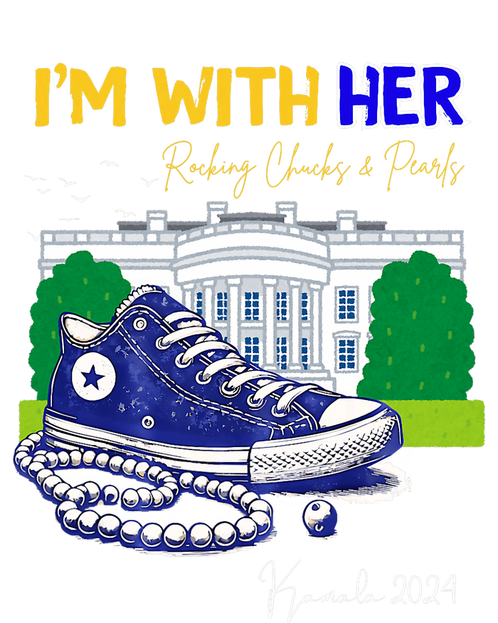 Chucks And Pearls IM With Her Kamala 2024 T-Shirt