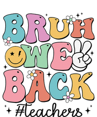 Bruh We Back Teachers Back To School Groovy Funny Gift Softstyle Adult Sport Polo