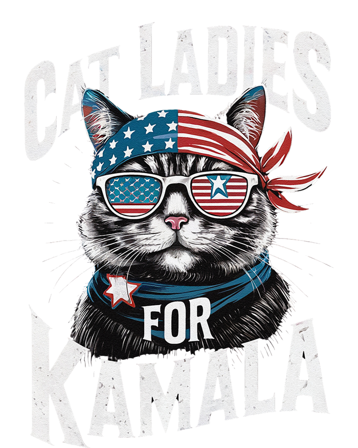 Cat Ladies For Kamala 2024 President Kamalaharris Gift T-Shirt