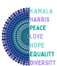 Kamala Harris 2024. Peace Love Hope Equality Diversity Gift Flexfit Unipanel Trucker Cap