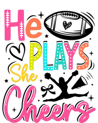 He Plays She Cheers Football Team Game Day Pajama Set