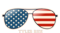 Vintage Us Flag Sunglasses T-Shirt