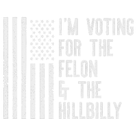 IM Voting For The Felon & The Hillbilly 2024 Pro Trump Meme Kids Hoodie