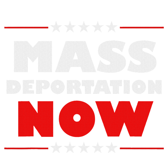 Mass Deportation Now Protest V-Neck T-Shirt