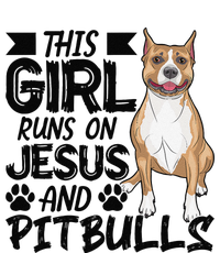 This Runs On Jesus And Pitbulls Christians Gift T-Shirt