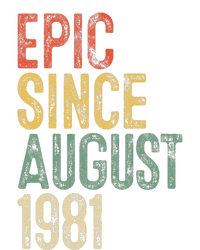 Epic Since August 1981 40th Birthday 40 Year Old Kids T-Shirt