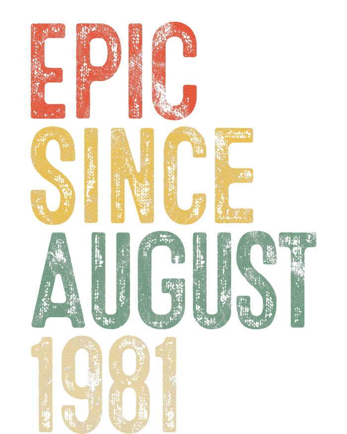 Epic Since August 1981 40th Birthday 40 Year Old Kids T-Shirt