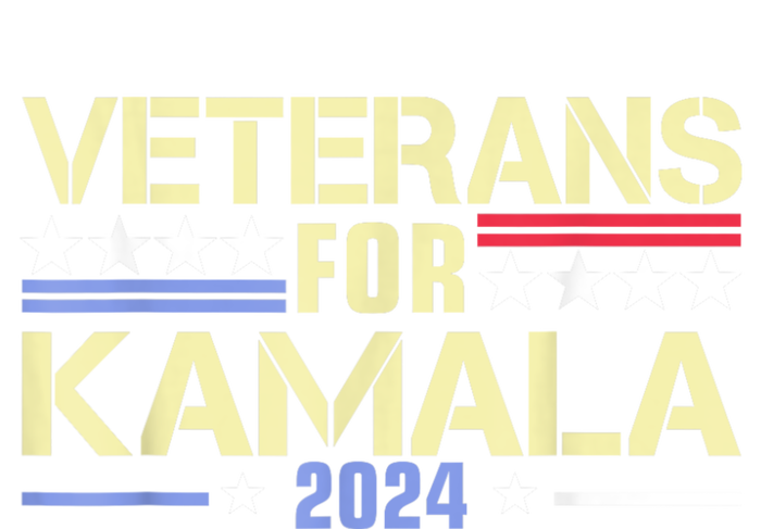 Veterans For Kamala American Flag Kamala Harris Supporter T-Shirt