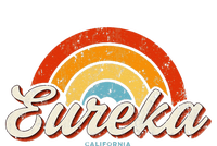 Eureka California Ca Vintage Rainbow Retro 70s Women's V-Neck T-Shirt