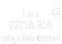 I Am A Spiritual Being Having A Human Experience Recovery Raglan T-Shirt