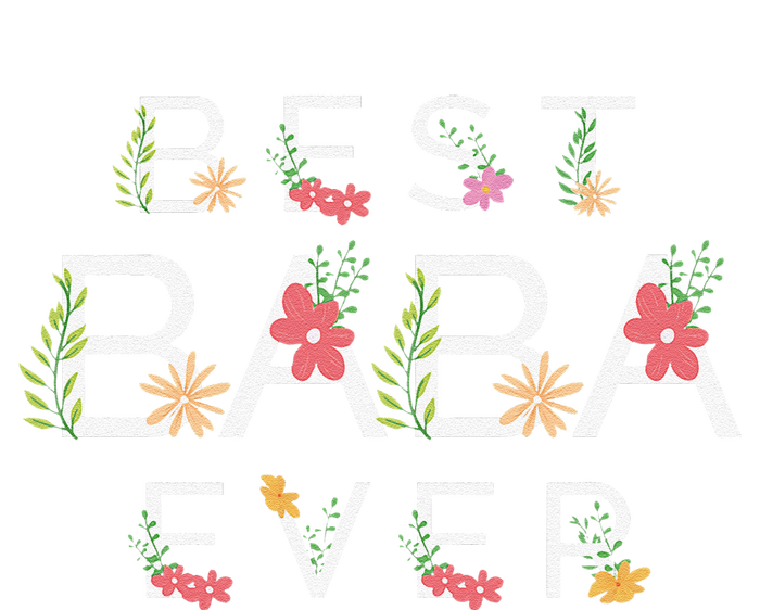 Mothers Day Cute Gift Floral Best Baba Ever Premium Hoodie