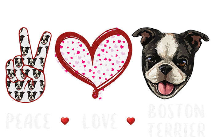 Peace Love Boston Terrier Dog Gifts Sweatshirt