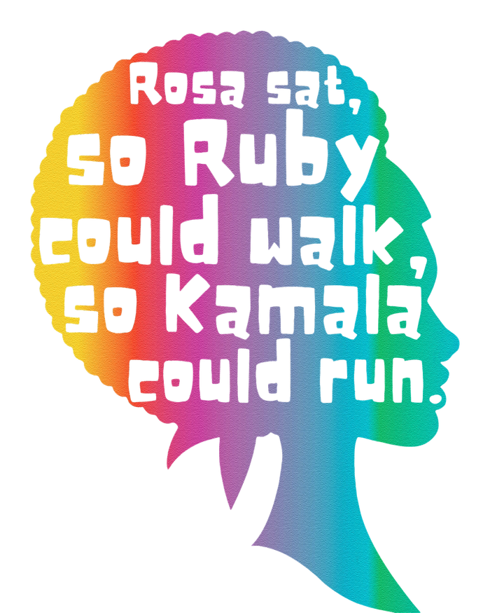 Rosa Sat So Ruby Could Walk So Kamala Could Run Black PosiCharge Competitor Tank