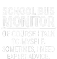 School Bus Monitor Of Course I Talk To Myself Women's Flannel Pajama Set