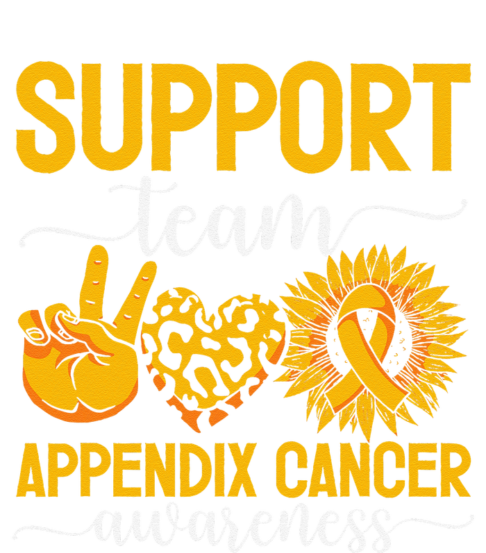 Support Team Appendix Cancer Awareness Hooded Wearable Blanket