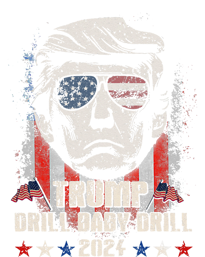 Trump Drill Baby Drill American Flag PosiCharge RacerMesh Polo