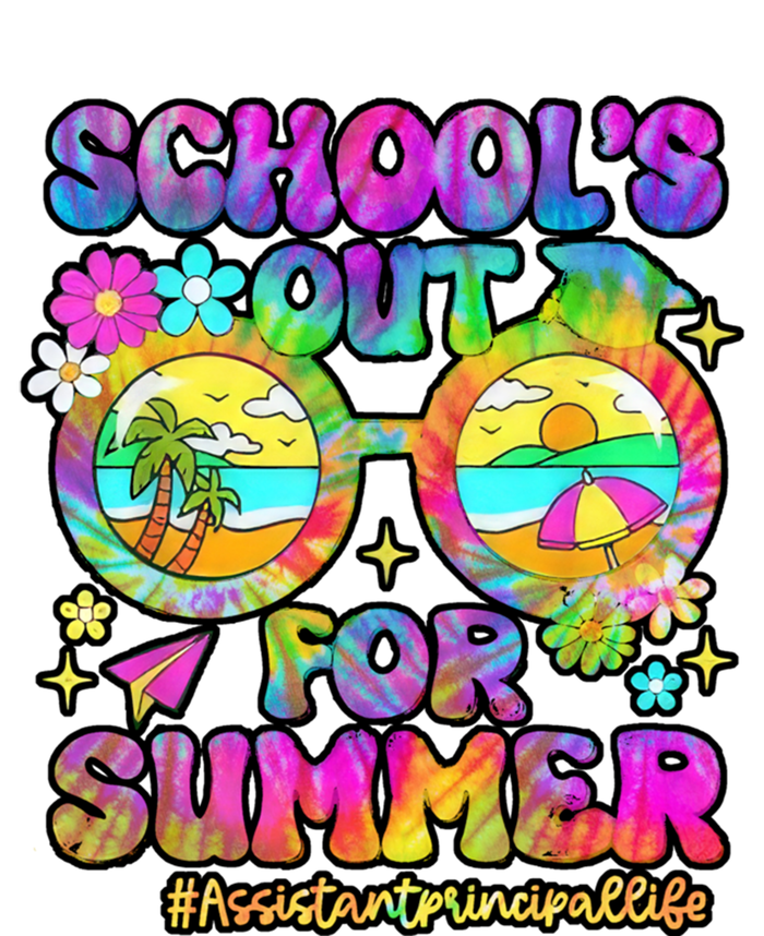 SchoolS Out For Summer Assistant Principal Last Time School Gift Tie Dye Hoodie