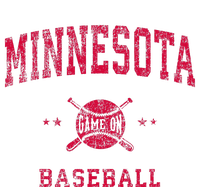 Minnesota Vintage Baseball Throwback Kids Long Sleeve Shirt