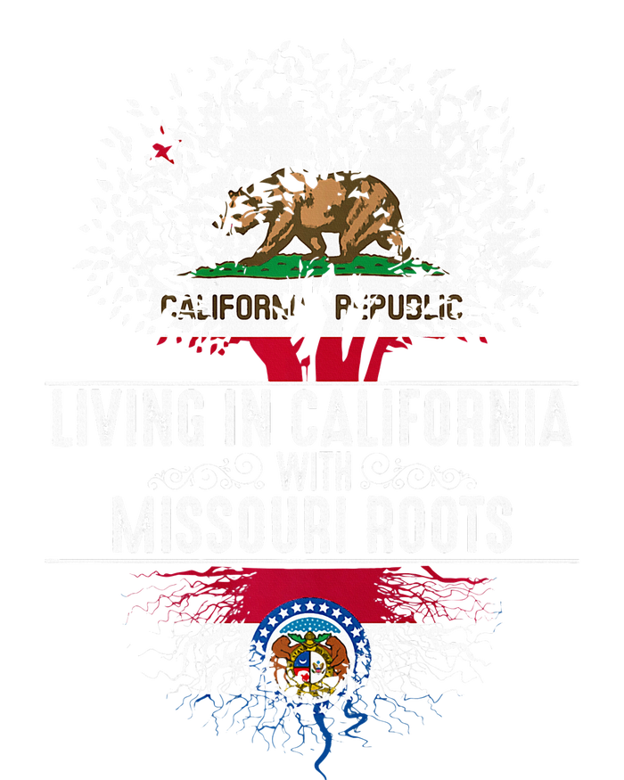 California Home Missouri Roots State Tree Flag T-Shirt