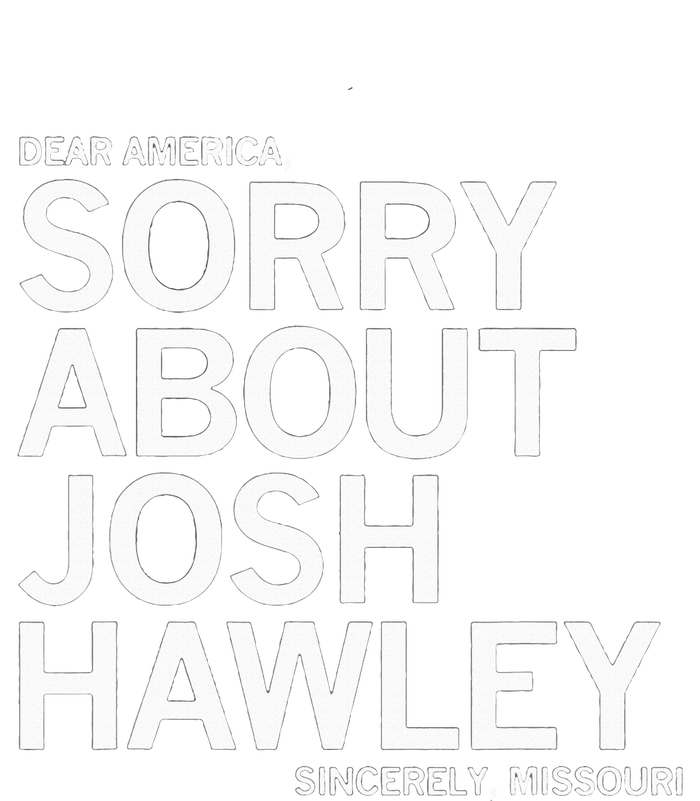 Dear America Sorry About J.O.S.H. Ha.W.L.Ey. Sincerely Missouri. Kids Hoodie